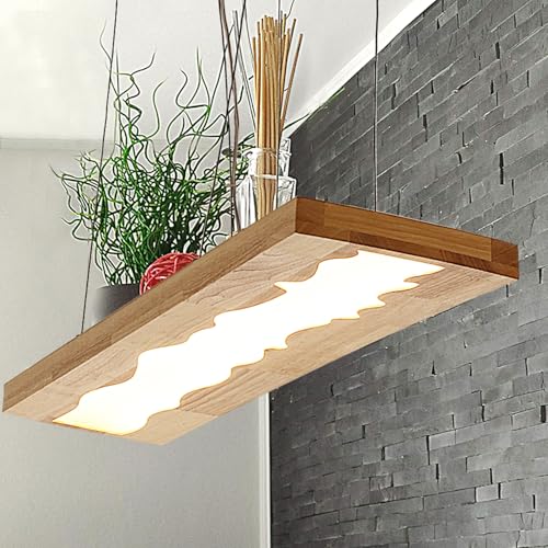 Led H Ngelampe Esstisch Pendelleuchte Holz Rustikal Dimmbar