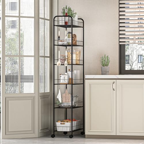 Hausprofi K Chenregal Schmal 6 Etagen Regal Mit