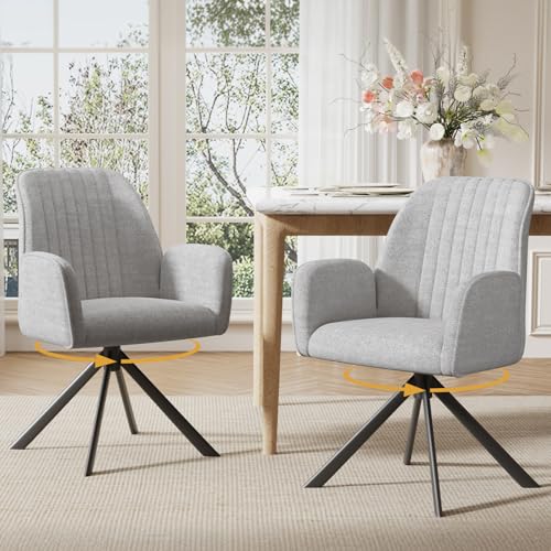 Ckaff 2er Set Esszimmerst Hle Drehbar Mit Armlehne