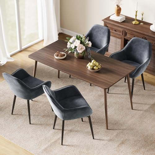 Eluchang Esszimmerstuhl 4er Set K Chenstuhl Polsterstuhl Sessel