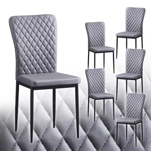 Jahecome 6er Set Esszimmerst Hle Mit Kunstleder Bezug