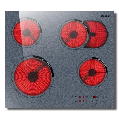 Glaskeramikkochfeld 4 Zonen Cooksir Kochfeld Einbau 60cm Herdplatte